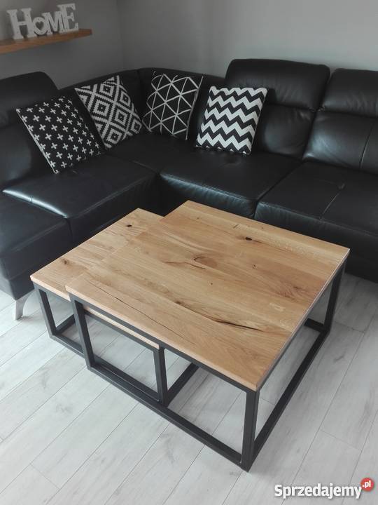 Stolik kawowy KOMPLET STOLIKÓW KAWOWYCH LOFT 80cm Wielogłowy