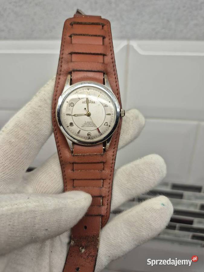 Klasyk szwajcarska DELBANA Vintage lata 50te XXw Męskie Chorzów