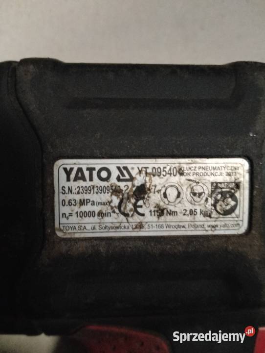 Sprzedam klucz udarowy Yato YT09540 Łęczna