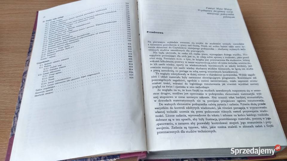 Fizyka podręcznik studentów wyższych Marta tradycyjny podręcznik pomorskie Gdańsk sprzedam