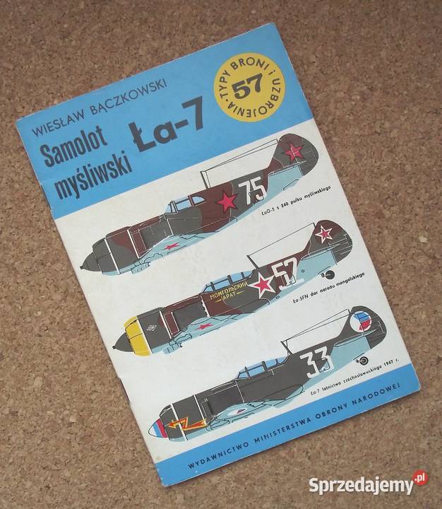 W Bączkowski Samolot myśliwski Ła7 militaria, broń, wojskowość Warszawa