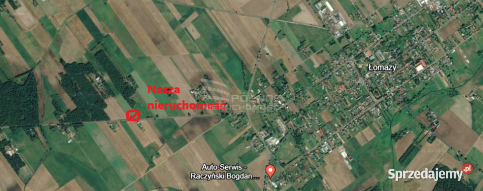 Działka o powierzchni 1500m2 w Łomazach Łomazy