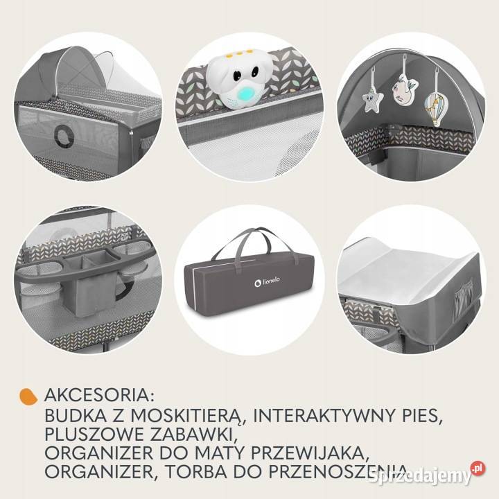 Łóżeczko turystyczne Lionelo SVEN PLUS GREY Jadowniki