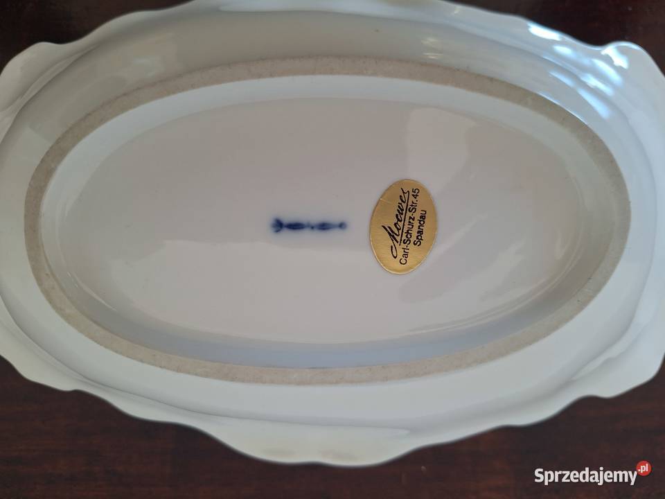 KPM Berlin zabytkowa biała patera porcelana w Gdańsk