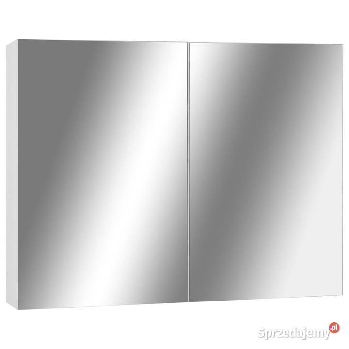 Szafka łazienkowa z lustrem biała 80x15x60 MDF Warszawa sprzedam