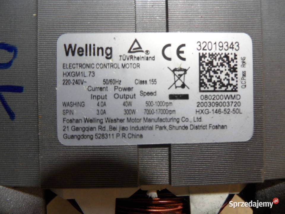 silnik pralki sharp HXG1465250L Promnik