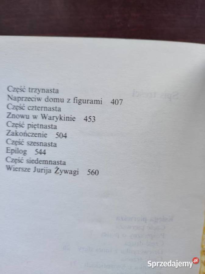 Doktor Żywago Borys Pasternak Rok wydania 0 świętokrzyskie Kielce