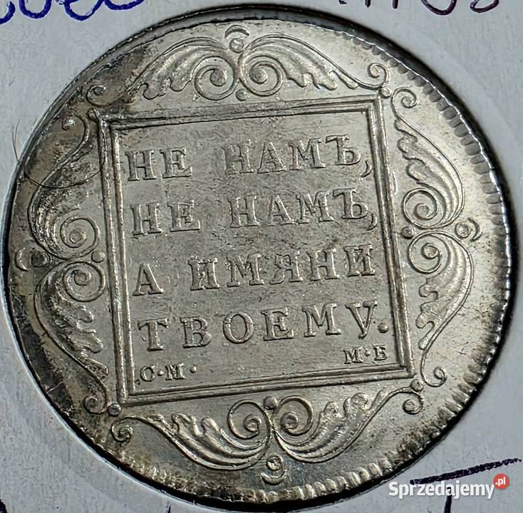 Ruble Pawła I 1798 i 1801 piękne monnicze Sosnowiec
