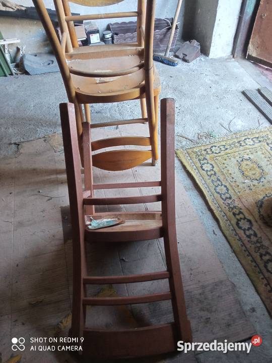 stare krzesełka z PRL