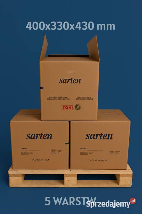KARTONY DO WYSYŁKI, PRZEPROWADZKI, 400x330x430  5 warstw, fala BC