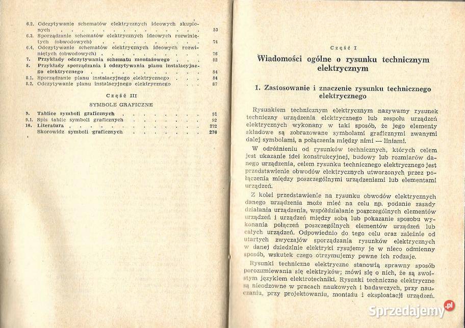 Zasady rysunku elektrycznego Urbanowicz Sapiński Osięciny sprzedam