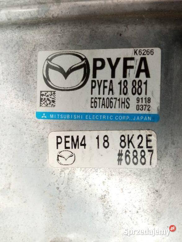 STEROWNIK SILNIKA E6TA0671HS PYFA18881 Mazda 6 sprzedam