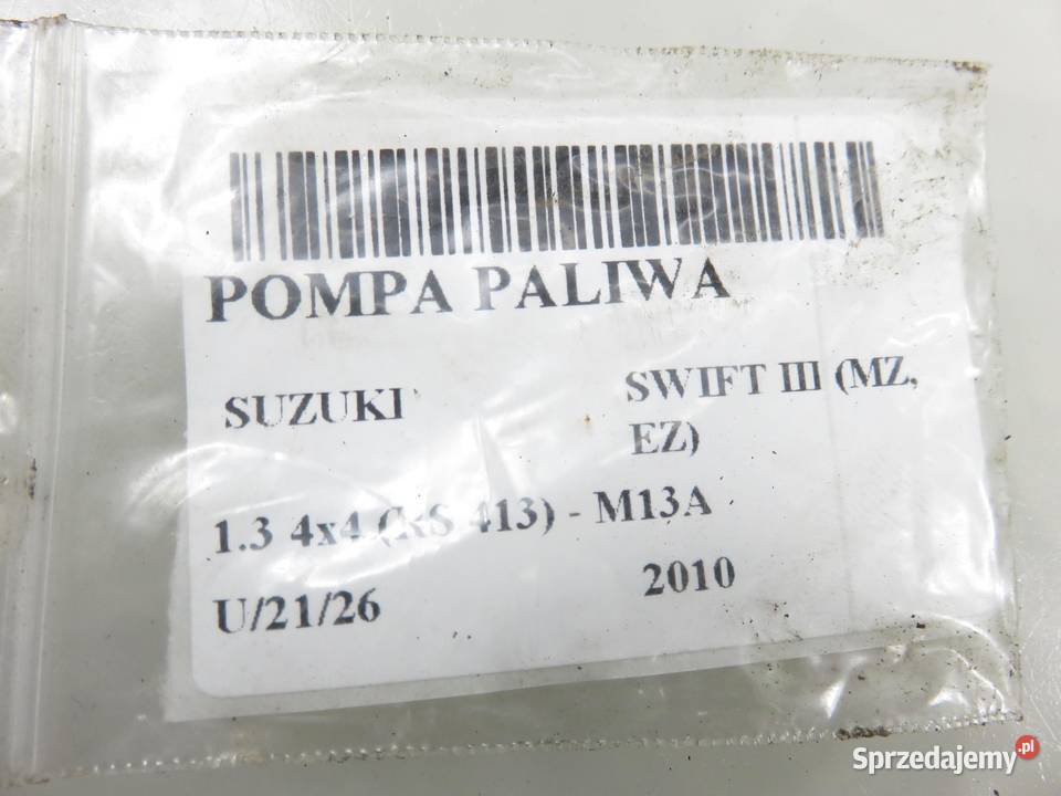 POMPA PALIWA SUZUKI SWIFT III 13 4x4 1510063J12 sprzedam
