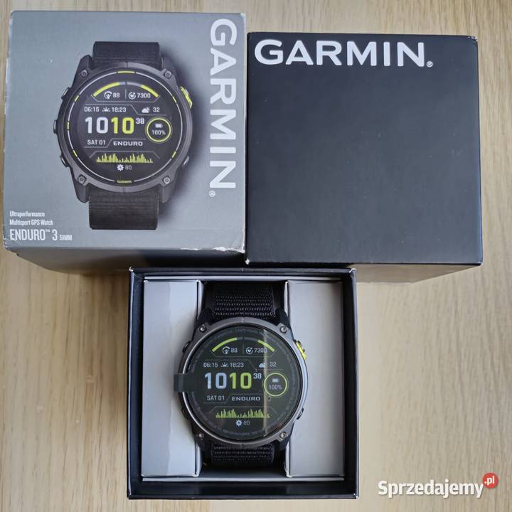 Garmin enduro 3 Sapphire Solar 51mm DLC Titanium Męskie Męskie Poznań