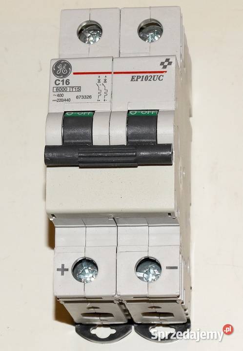 Wyłącznik nadprądowy ACDC samoczynny EP102UC C16 śląskie Gliwice