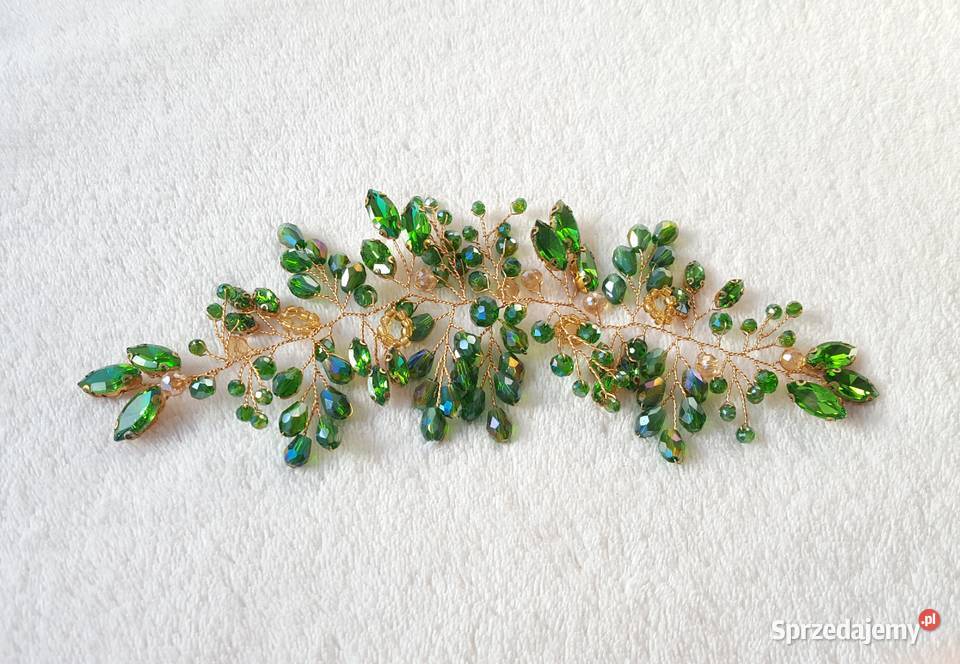 Ozdoba do włosów opaska koraliki ślub wesele Szczecin