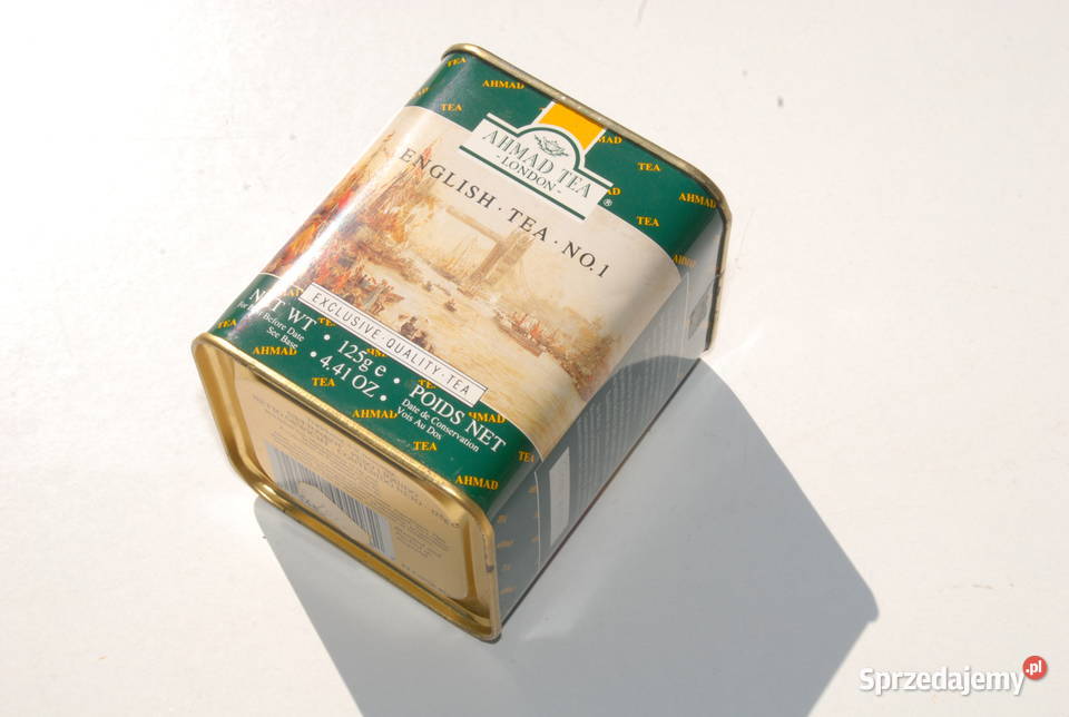 Stara puszka Angielskiej herbacie Ahmad Tea