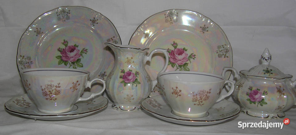 zestaw śniadaniowy vintage porcelanaD50 Bartków