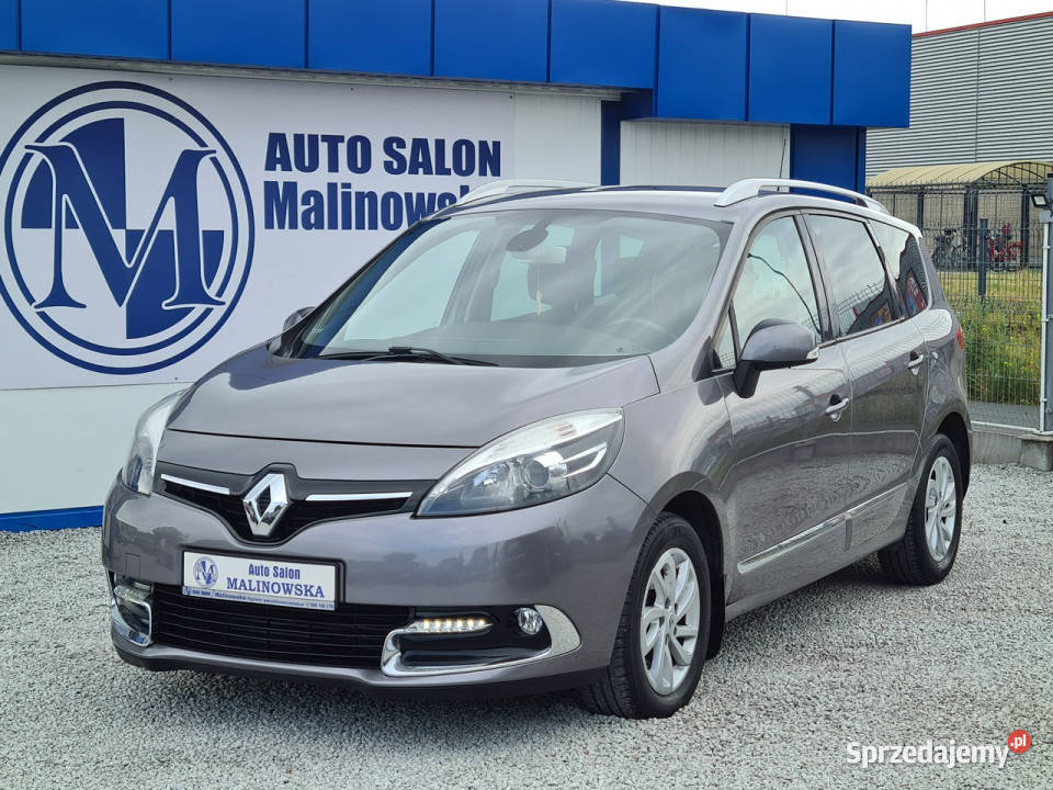 Renault Grand Scenic 7Osób Navi PDC Klimatronik szary wielkopolskie Wągrowiec