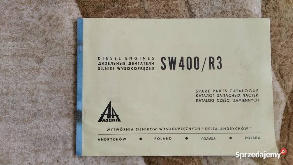 Katalog części silnik ANDORIA SW400 R3 1975 Lublin