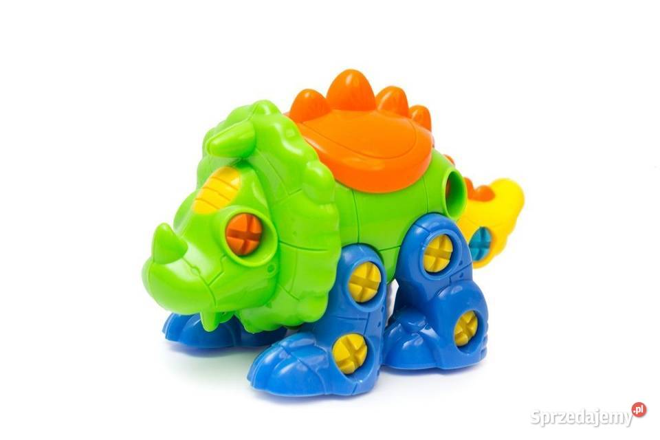 Kolorowy dinozaur do skręcania Poznań sprzedam