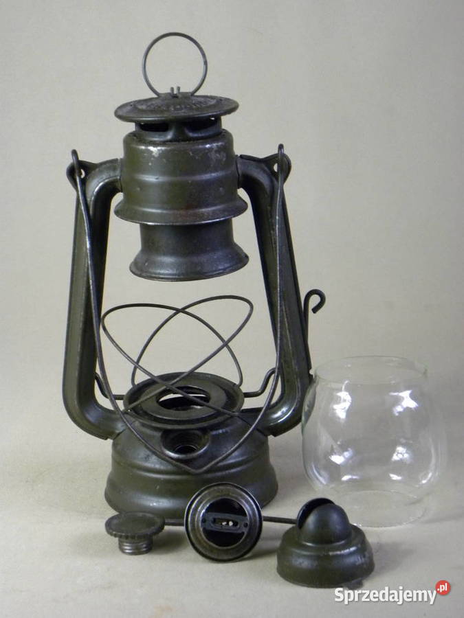 Stara polska wojskowa lampa naftowa Jupiter 1 Legnica