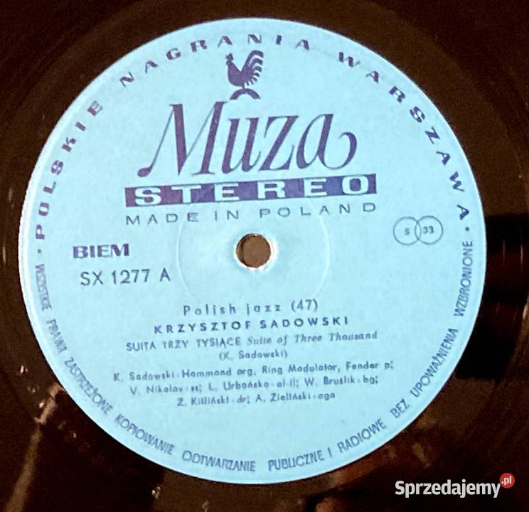 Krzysztof Sadowski And His Group Three Thousands płyta winylowa Płyty i kasety zachodniopomorskie
