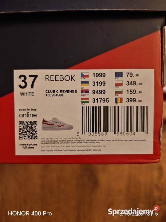 Buty damskie 37 Reebok Club c revenge Adamów