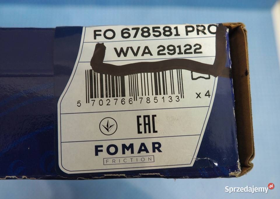 Klocki hamulcowe WVA 29122 kujawsko-pomorskie Włocławek sprzedam