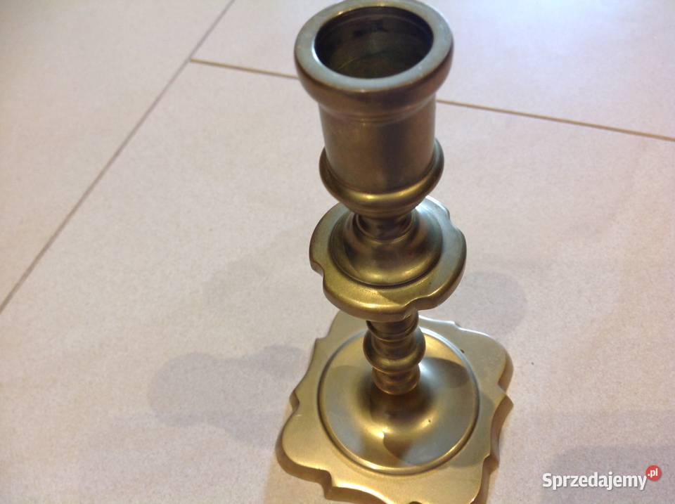 Stary Świecznik Mosiężny z Brązu lubuskie