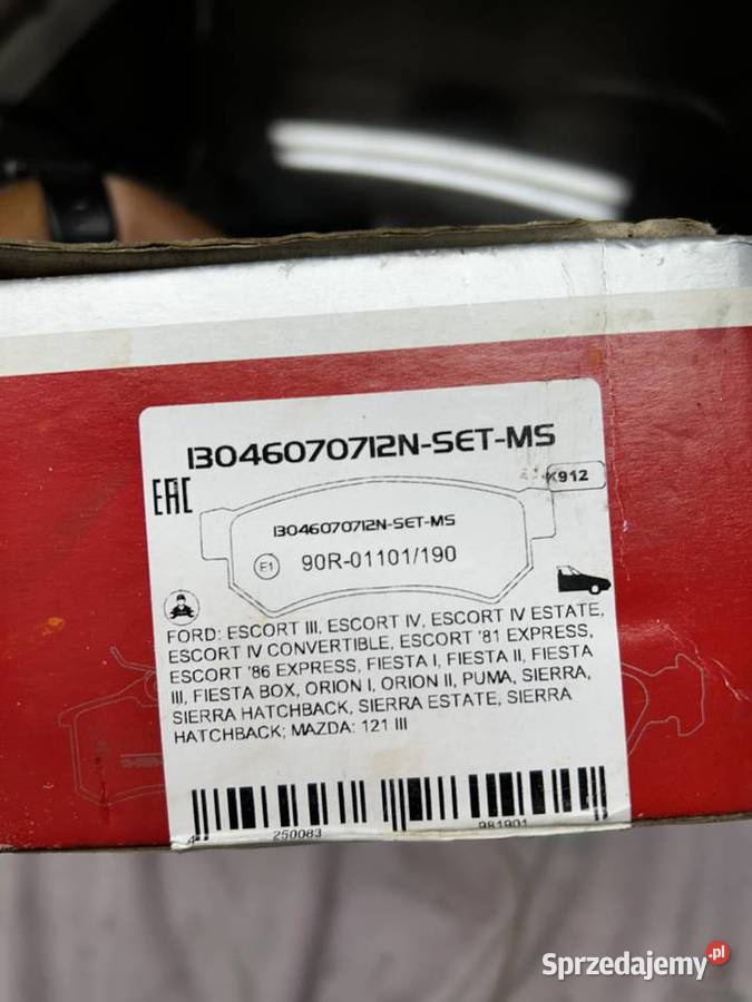 Klocki hamulcowe Ford fiesta Klocki hamulcowe Zduńska Wola