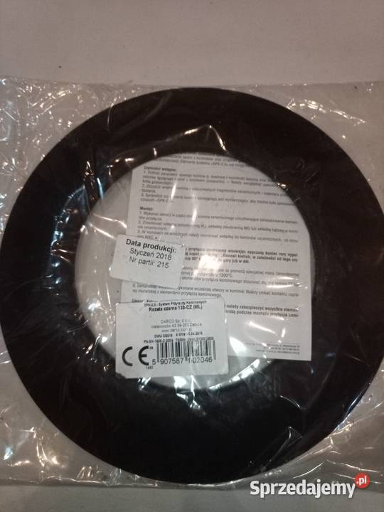 Rozeta kominkowa fi 130 czarna Bydgoszcz