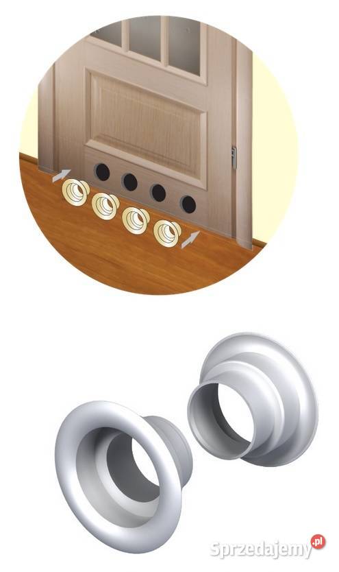 VENTS tuleja wentylacyjna drzwiowa biała 40mm 2 małopolskie Zbylitowska Góra sprzedam