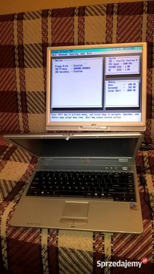 Laptop Toshiba SatelliteAcerAristo dolnośląskie Świebodzice