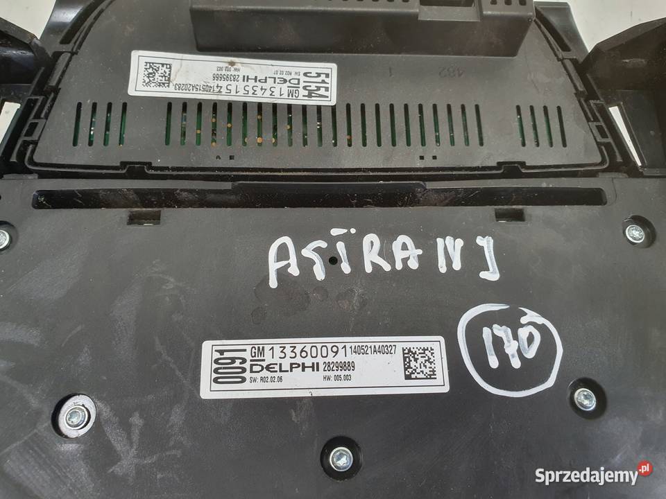 Opel Astra J PANEL STEROWANIA RADIEM panel radia osobowe Rudka