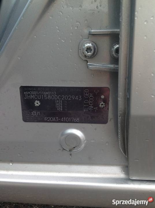 Honda Accord OKAZJA I właściciel I rej 0813 150KM Honda Kalisz