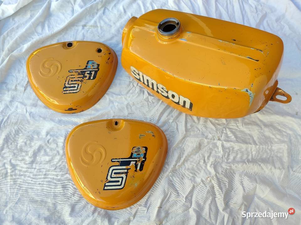 Zbiornikbak paliwa boczkipokrywy Simson S51 Nisko sprzedam