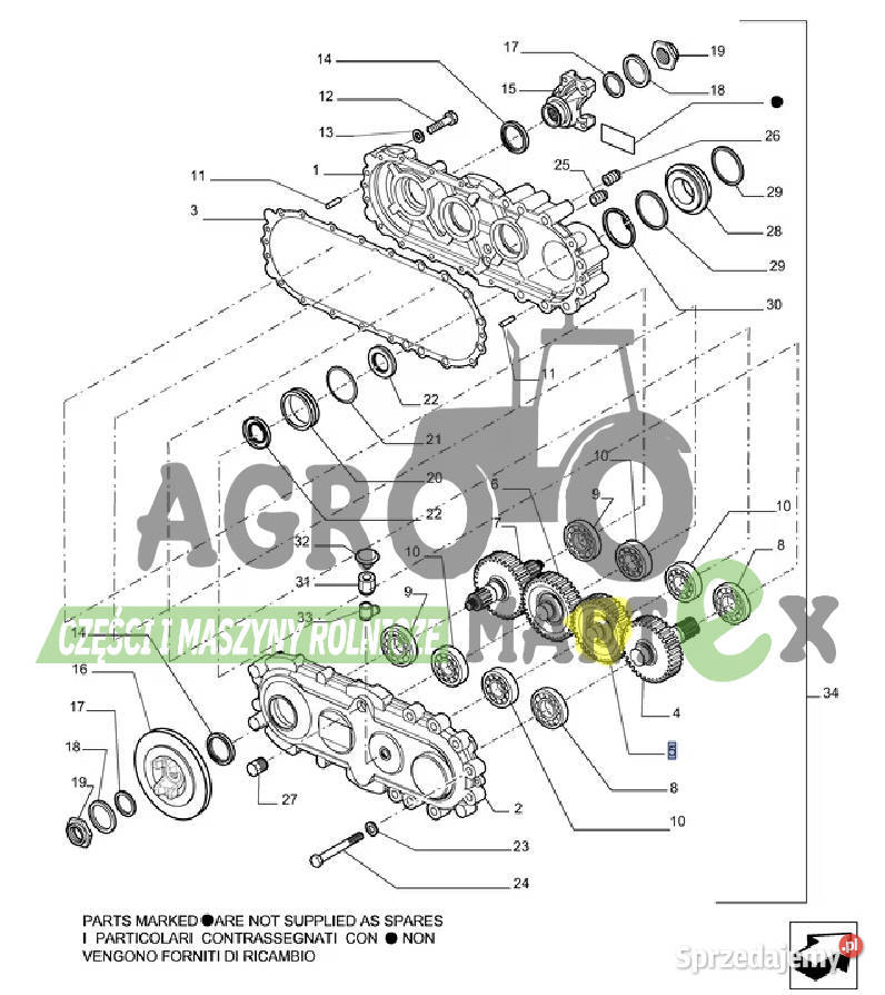 76086298 KOŁO ZĘBATE CNH Wichrów sprzedam