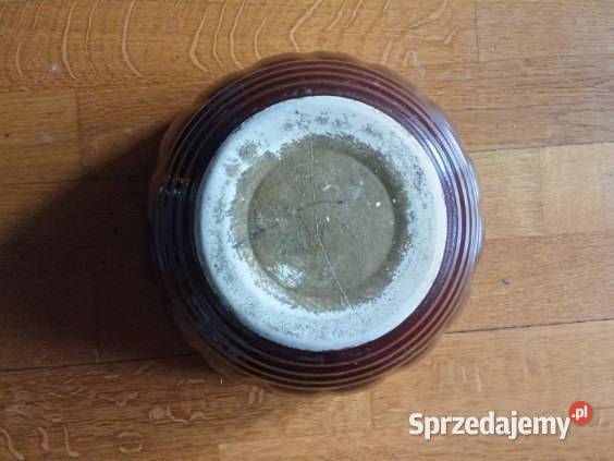 Makutra gliniana szkliwiona kuchnia PRL Łódź
