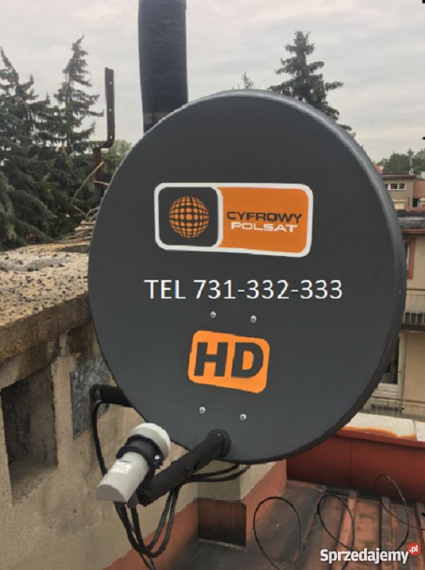 Montaż NC PLUS CYFROWY POLSAT DVBT NAZIEMNA Kraków