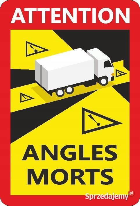 Naklejka ANGLES MORTS 5 sztuk DRUK UV folia sprzedam