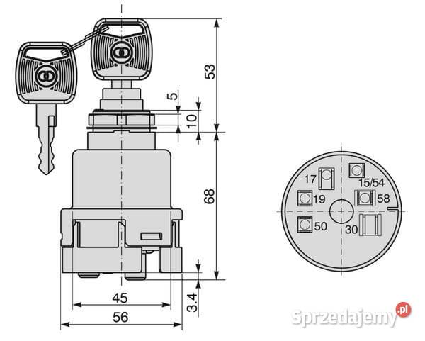 Stacyjka zapłonu P0123 Cobo 140322000011 małopolskie Kamionna