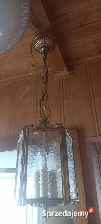 Mosiężna latarnia na łańcuchu Skierniewice