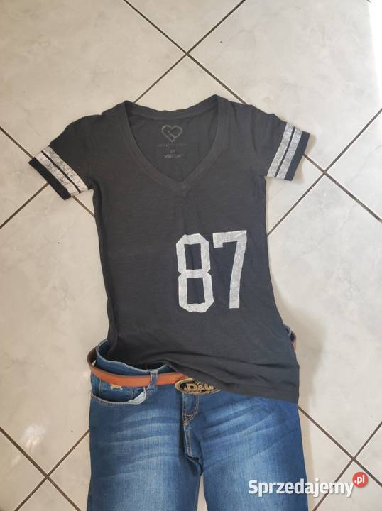 Live Love Dream koszulka top bluzka tshirt czarny Topy i koszulki