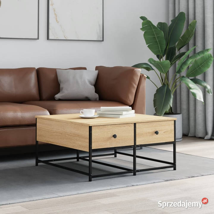 Stolik kawowy kolor dąb sonoma 80x80x40 WM835355 Warszawa
