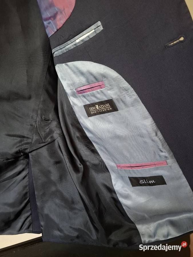 Garnitur męski Dino Salvani 182 granatowy Kraków