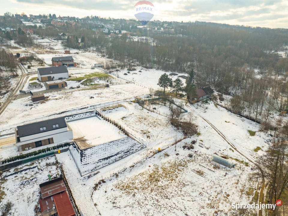 Budowlana i uzbrojona działka w Wieliczce widok Wieliczka