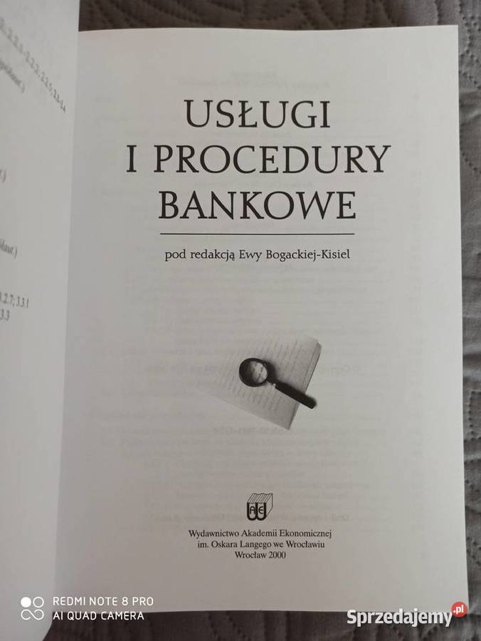 USŁUGI I PROCEDURY BANKOWE pod Warszawa sprzedam
