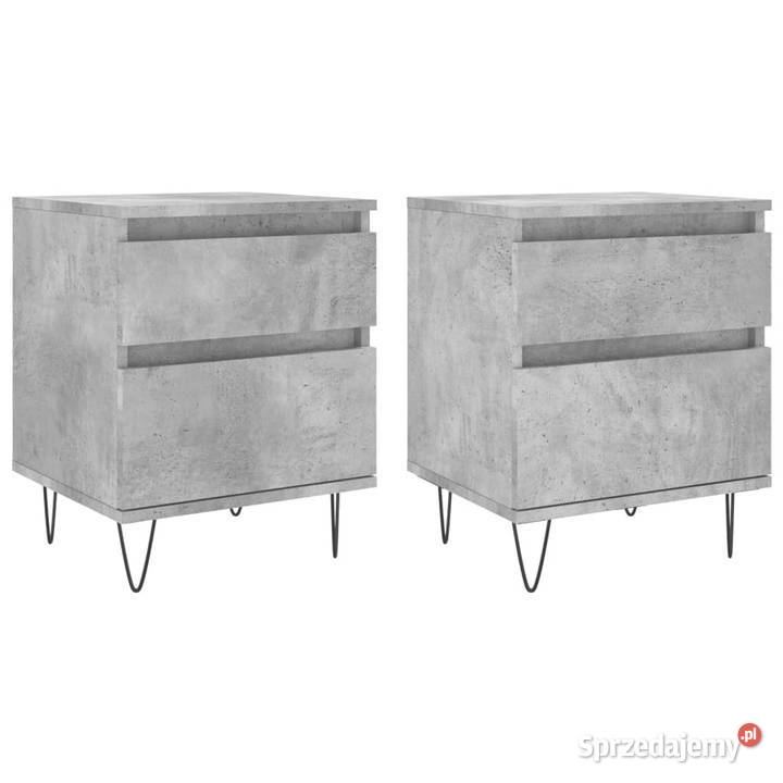 Szafki nocne 2 szarość betonu 40x35x50 WM830677 Warszawa