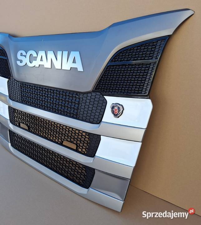 SCANIA S 17 MASKA GRILL ATRAPA BLACHA KOMPLET Bieleń